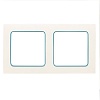 Стокгольм Рамка 2-местная белая с линией цвета синий EKF PROxima