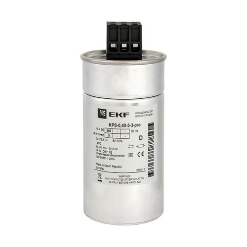 Конденсатор косинусный КПС-0,4-5-3 EKF PRO