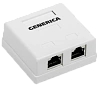 Розетка инф. настенная RJ45 кат. 5Е FTP 2 порта GENERICA