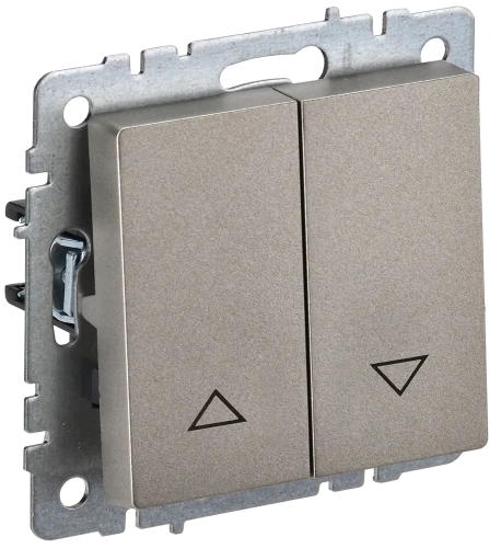 BRITE Выключ. жалюзи 10А ВС10-1-5-БрШ шамп. IEK