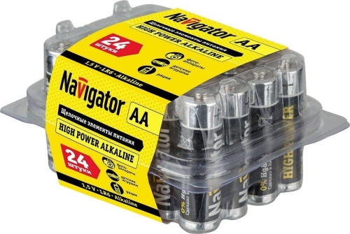 Элемент питания Navigator 94 786 NBT-NE-LR6-BOX24 щелочные, тип AA, бокс 24шт.