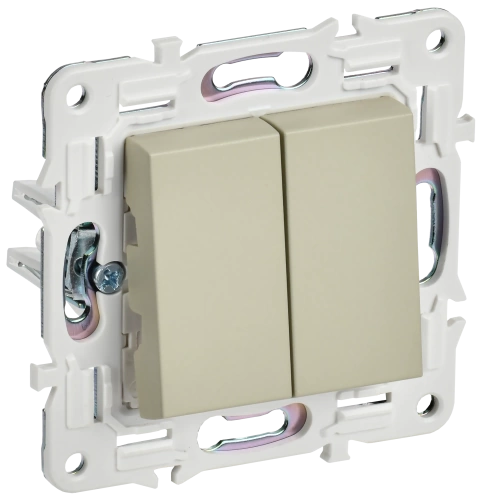 SKANDY Выключ. 2-кл. 10А SK-V04B беж. IEK