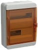 TEKFOR Корпус пласт. КМПн-24 IP65 оранж. прозр. дверь IEK
