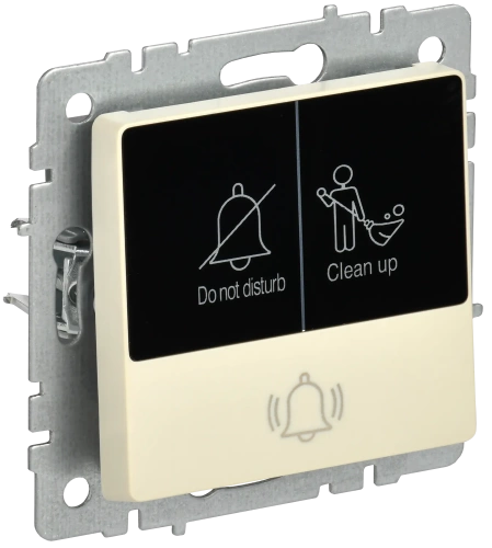 BRITE Кнопка звонка с инд. отел. 10А ВС10-1-9-БрКр беж. IEK BRITE Кнопка звонка с инд. отел. 10А ВС10-1-9-БрКр беж. IEK