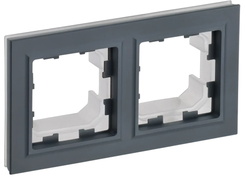 BRITE Рамка 2-мест. IP44 РУ-2-БрГ-44 граф. IEK BRITE Рамка 2-мест. IP44 РУ-2-БрГ-44 граф. IEK
