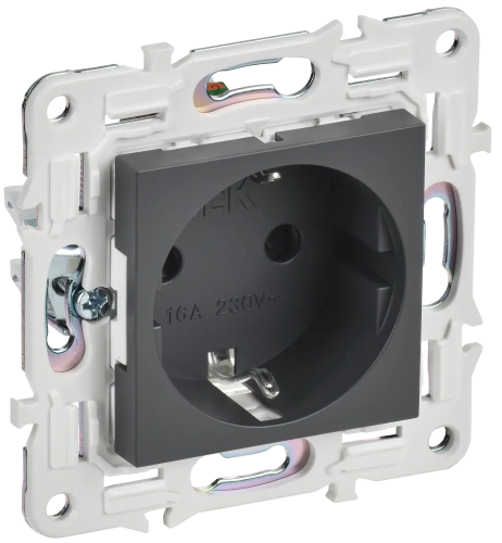 SKANDY Роз. с з/к/ш 16А б/к SK-R06T титан IEK