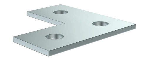 Пластина соед. L-образная для STRUT-профиля HDZ IEK