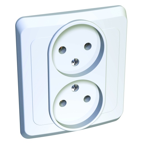 ЭТЮД С/У двойная РОЗЕТКА без заземления без шторок 16А 250B, БЕЛЫЙ, Россия ЭТЮД С/У двойная РОЗЕТКА без заземления без шторок 16А 250B, БЕЛЫЙ, Россия