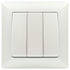 Выключатель Intro Solo 4-106-06 трехклавишный 10А-250В, IP20, СУ, перламутр