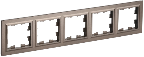 BRITE Рамка 5-мест. РУ-5-БрТБ бр. IEK BRITE Рамка 5-мест. РУ-5-БрТБ бр. IEK