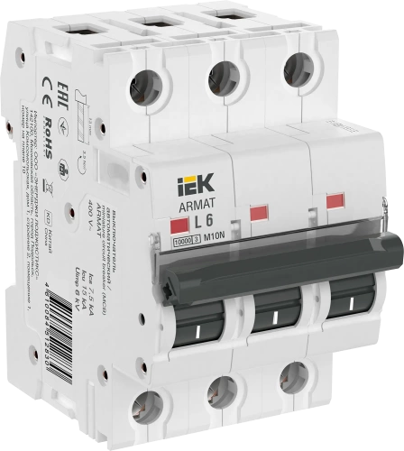 ARMAT Авт. выкл. M10N 3P L 6А IEK