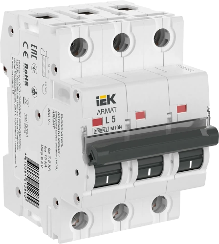 ARMAT Авт. выкл. M10N 3P L 5А IEK ARMAT Авт. выкл. M10N 3P L 5А IEK