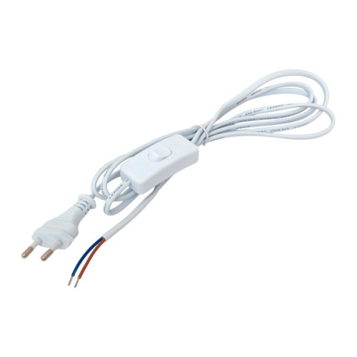 Шнур для бра с выключателем 2 м 2*0,5 мм2 EKF Шнур для бра с выключателем 2 м 2*0,5 мм2 EKF