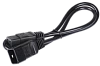 19" PDU 7 розеток IEC320 C13 с LED выключателем и защитой от перенапряжения, алюминевый профиль, 1U, вход С14, без шнура