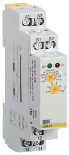 Реле тока ORI. 0,05-0,5 А. 24-240 В AC / 24 В DC IEK