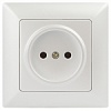 Розетка Intro Solo 4-201-06 без заземления 2P, 16А-250В, IP20, СУ, перламутр