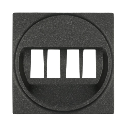 Накладка аудио-розетки (черный бархат)