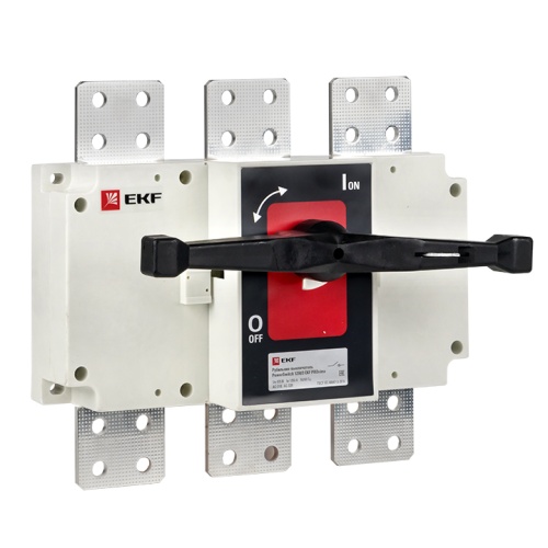 Рубильник-выключатель 1250A 3P c рукояткой управления для прямой установки PowerSwitch EKF Рубильник-выключатель 1250A 3P c рукояткой управления для прямой установки PowerSwitch EKF