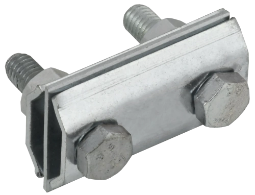 Заж. соед. двойн. сквозной пр.-пр. 8мм оц. сталь IEK