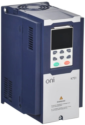 ПЧ K751 380В 3Ф 7,5-11кВт 17-25А ONI