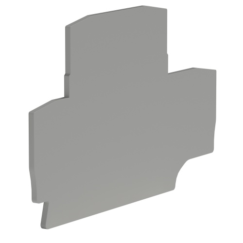 Крышка для двухуровневой клеммы на 2,5 кв.мм. серая