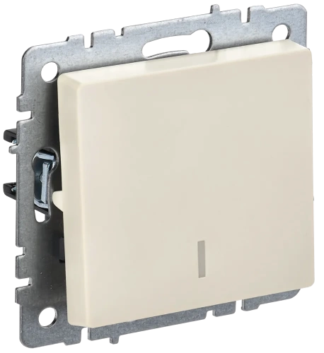 BRITE Выключ. 1-кл. прох. с инд. 10А ВС10-1-7-БрКр беж. IEK BRITE Выключ. 1-кл. прох. с инд. 10А ВС10-1-7-БрКр беж. IEK