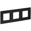 SKANDY Рамка 3-мест. SK-F33Bl металл черн. IEK