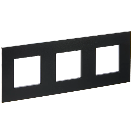 SKANDY Рамка 3-мест. SK-F33Bl металл черн. IEK