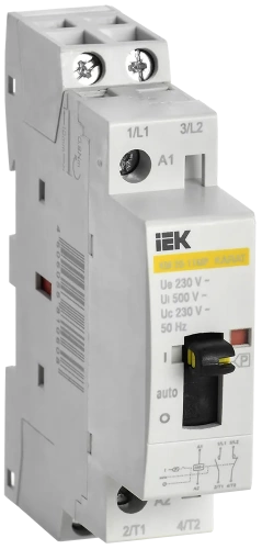 Контактор модульный с ручным упр. КМ20-11МР AC KARAT IEK