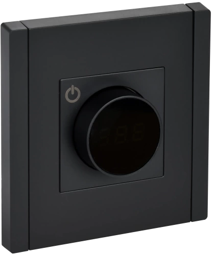 FORTE&PIANO Термостат элект. с инд. FP152 чер. IEK