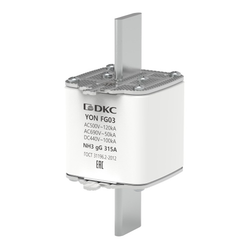 Предохранитель YON ножевого типа FG3 с одинарной индикацией 315А Предохранитель YON ножевого типа FG3 с одинарной индикацией 315А