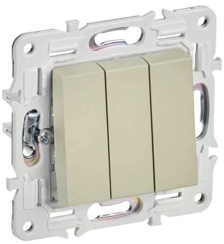 SKANDY Выключ. 3-кл. 10А SK-V11B беж. IEK