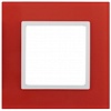 14-5101-23 Эл/ус ЭРА Рамка на 1 пост, стекло, Эра Elegance, красный+бел
