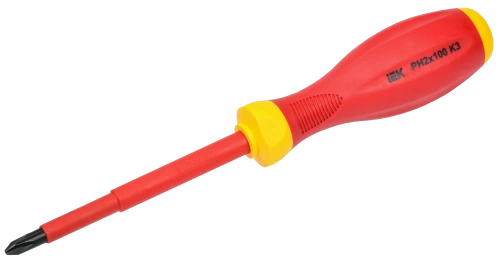 ARMA2L 3 Отвертка диэлектрическая PH2х100 K3 IEK ARMA2L 3 Отвертка диэлектрическая PH2х100 K3 IEK