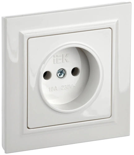 BRITE Роз. без з/к/ш 10А в сб. РСР10-1-0-БрБ бел. IEK BRITE Роз. без з/к/ш 10А в сб. РСР10-1-0-БрБ бел. IEK