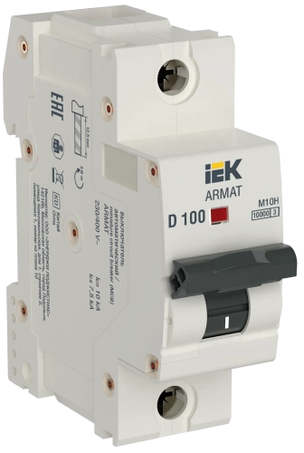 ARMAT Авт. выкл. M10H 1P D 100A IEK