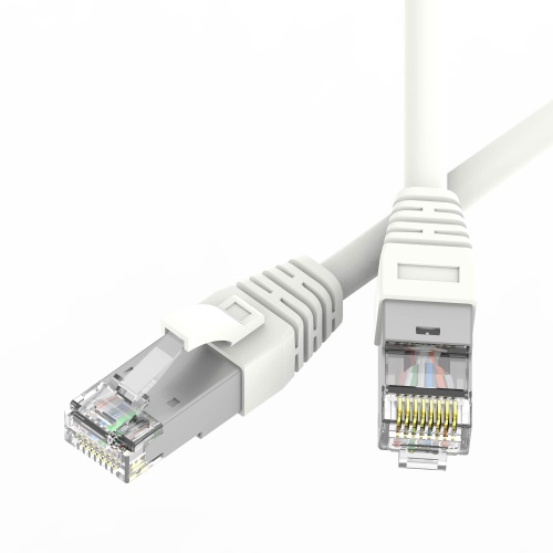 Патч-корд экранированный SLIM CAT6A S/FTP 4х2, 28 AWG, LSZH, белый, 5м Патч-корд экранированный SLIM CAT6A S/FTP 4х2, 28 AWG, LSZH, белый, 5м