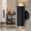 WL50 BK/BK  Светильник настенный ЭРА WL50 BK/BK 2*GU10 2*12Вт IP20 черный