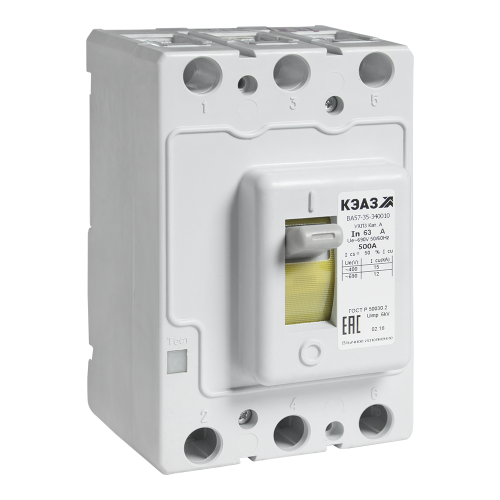 Выключатель автоматический ВА57-35-340010-160А-2000-690AC-УХЛ3-КЭАЗ (Втычной, без панели) Выключатель автоматический ВА57-35-340010-160А-2000-690AC-УХЛ3-КЭАЗ (Втычной, без панели)