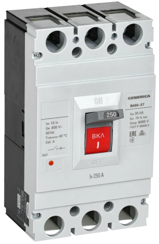 Выкл. авт. ВА66-37 3Р 250А 35кА GENERICA