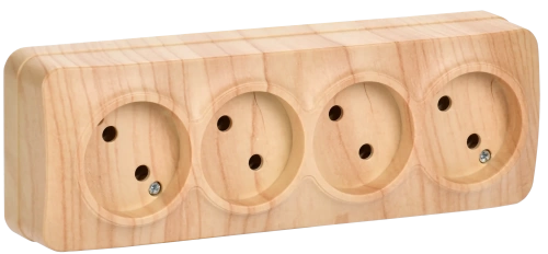 РС24-2-ХС Розет. 4-ая без з/к о/у 10А GLORY сосна IEK РС24-2-ХС Розет. 4-ая без з/к о/у 10А GLORY сосна IEK