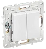 SKANDY Выключ. 2-кл. перекр. 10А SK-V06W арк. бел. IEK