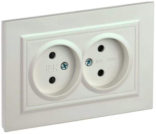 BRITE Роз. 2-я без з/к с з/ш 10А в сб. РСш12-2-БрЖ жемч. IEK