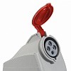 Розетка накладная - P17 Tempra Pro - IP 44 - 380/415 В~ - 32 A - 3К+З