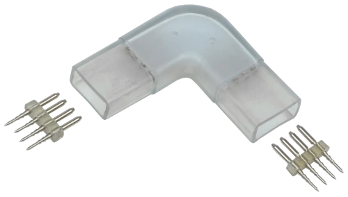 Коннектор угловой 5шт RGB 14мм (разъем-разъем) IEK