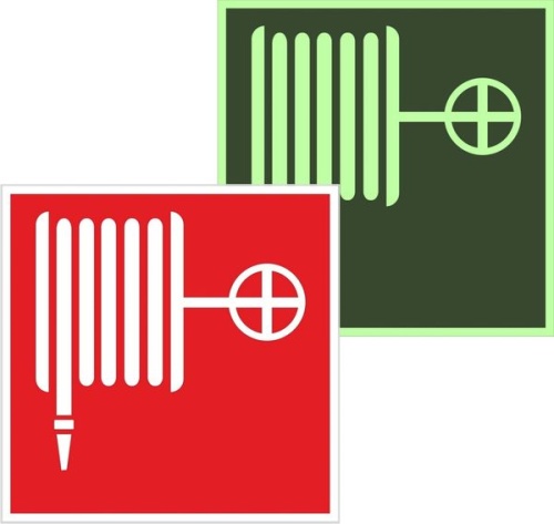 Знак пластик F02 "Пожарный кран" (200x200) фотолюминесцентный EKF PROxima