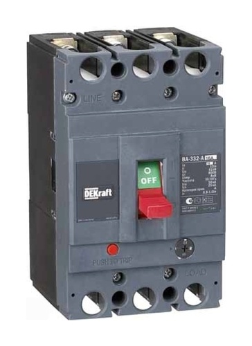Силовой авт. выкл. 3P 250А c Ir=200А-250А 50кА ВА-333 DEKraf