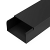 Кабель-канал черный 2-й замок в п/э 80х40 мм (12 м/уп) Промрукав