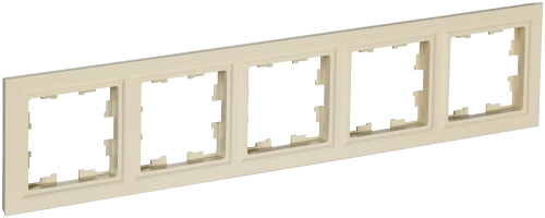 BRITE Рамка 5-мест. РУ-5-БрКр беж. IEK BRITE Рамка 5-мест. РУ-5-БрКр беж. IEK