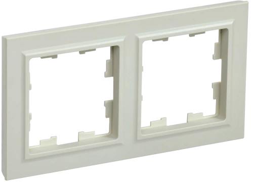 BRITE Рамка 2-мест. РУ-2-БрКр беж. IEK